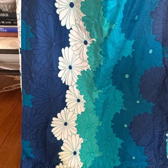 Vintage LIBERTY HOUSE HAWAII Sleeveless Floral Maxi Dress 💙🩵💙 - Picture 3 of 8